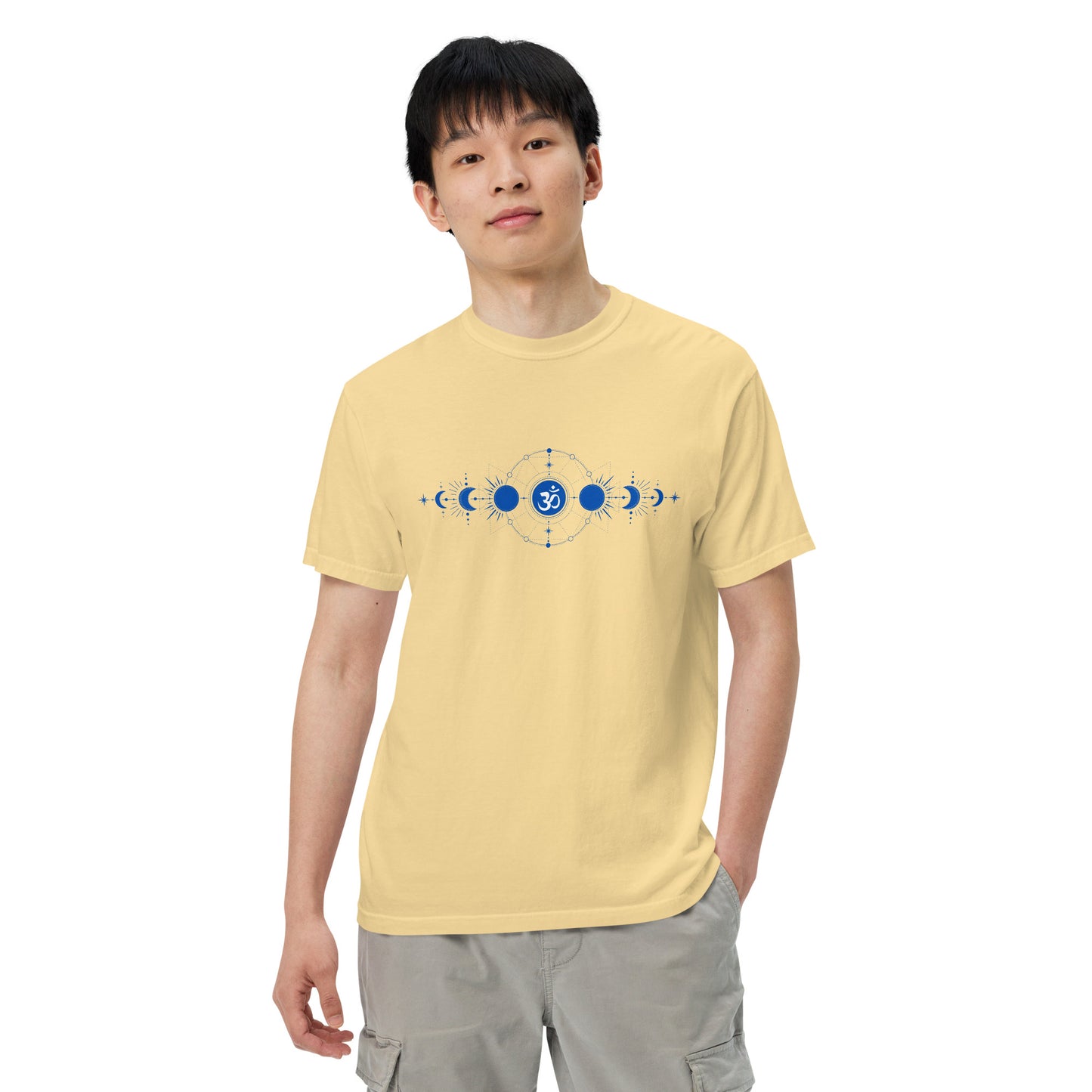 enlightened Moon Phases Men’s garment-dyed heavyweight t-shirt