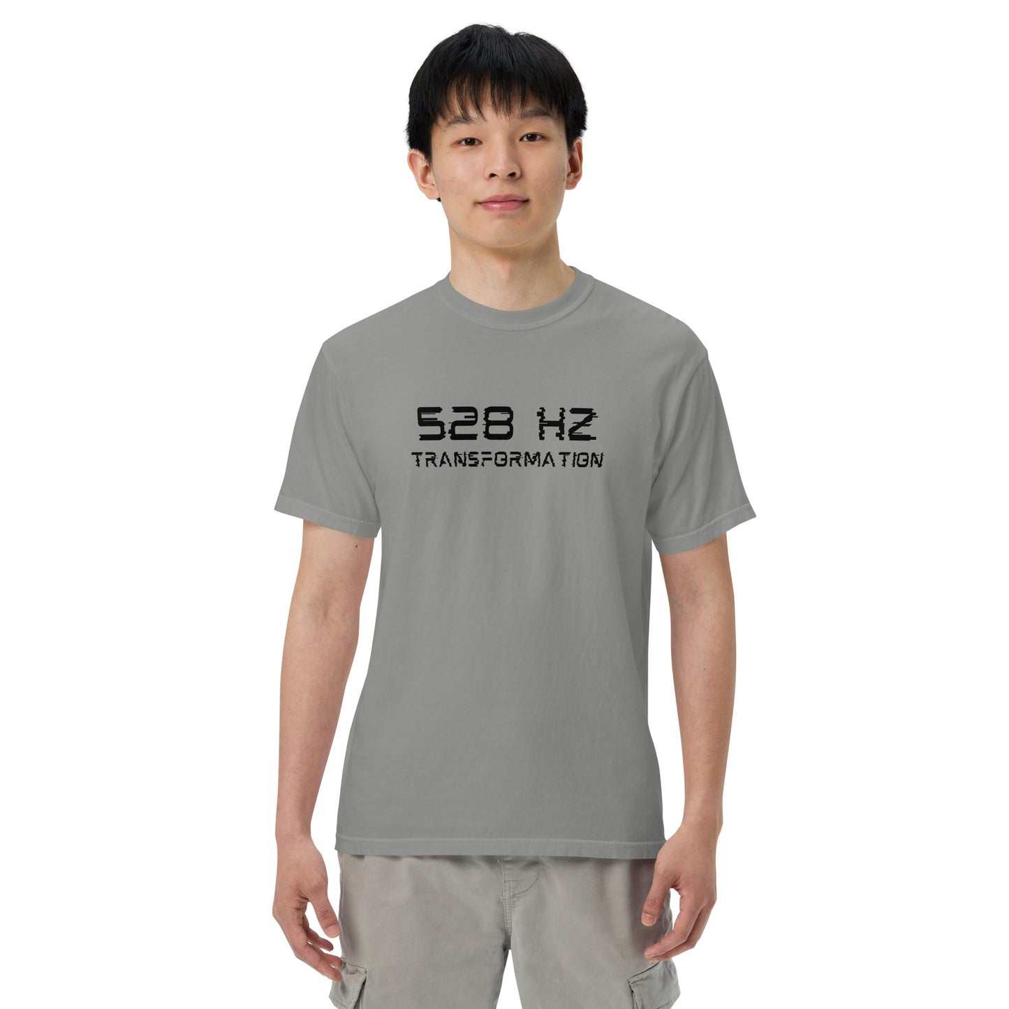 528 Hz Transformation Men’s garment-dyed heavyweight t-shirt