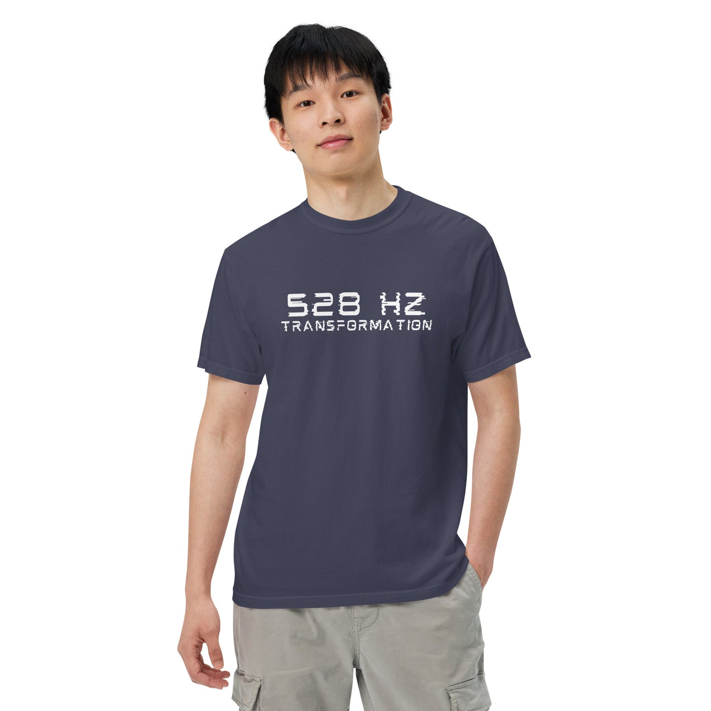 528 Hz Transformation Men’s garment-dyed heavyweight t-shirt