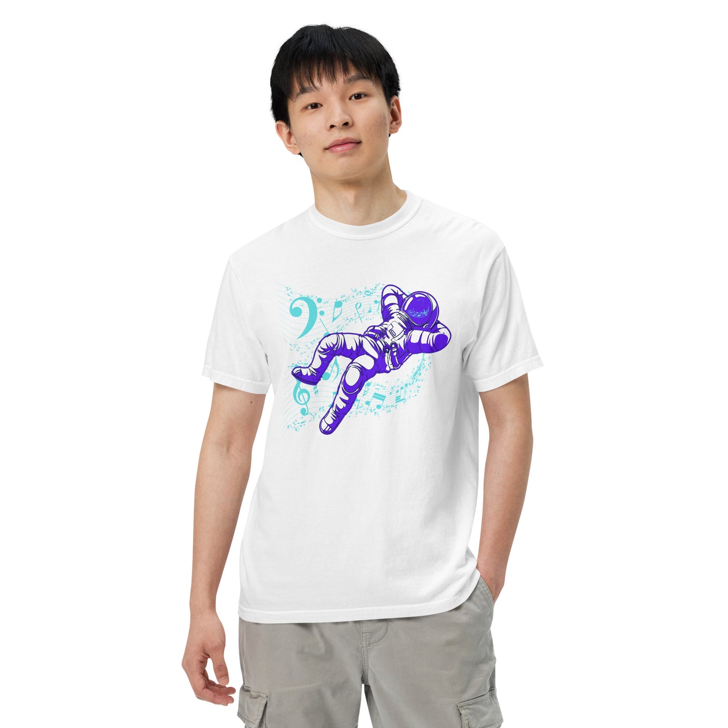 Cosmic Vibes Men’s garment-dyed heavyweight t-shirt