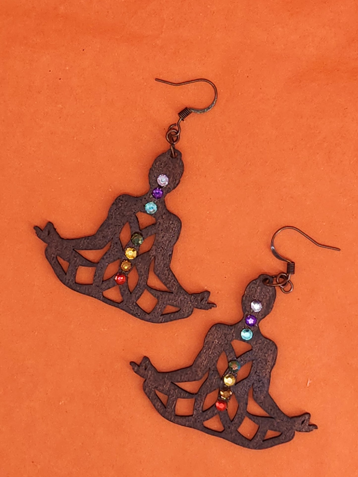Meditaion Earring with colorful Chakra design