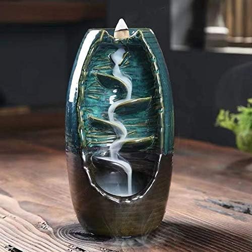 Backflow Incense Cones - Set of 9 Waterfall Incense Cones Scented - Palo Santo, Jasmine, Lavender, Ocean, Sandalwood, Cinnamon, White Sage, Dragons Blood, Rose for Meditation, Yoga and Aromatherapy