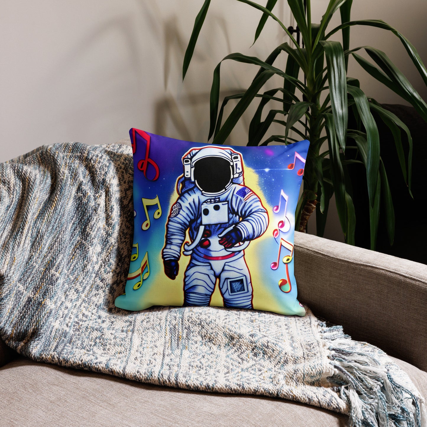 Space Man Premium Pillow