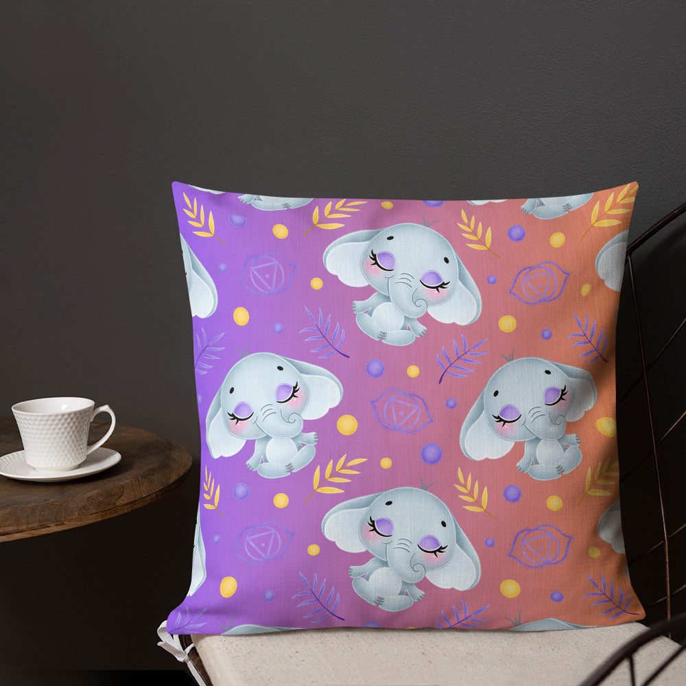 Zen Elephant Premium Pillow