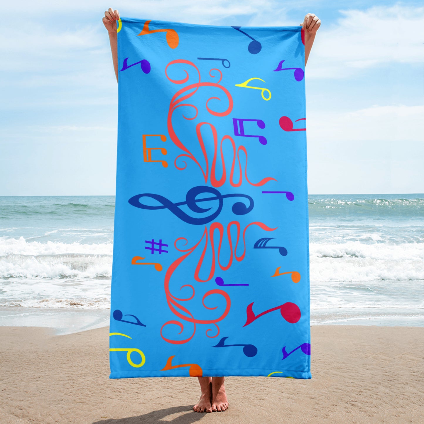 Music Notes Towel