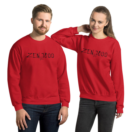 ZENTODD Black Print Sweatshirt