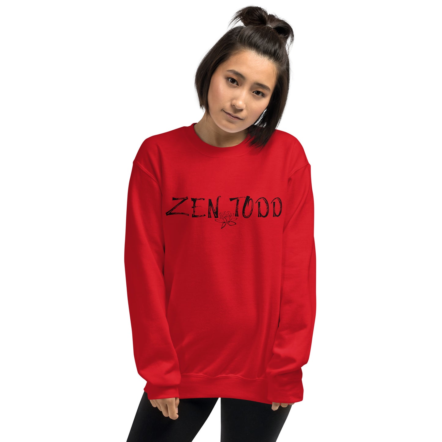 ZENTODD Black Print Sweatshirt