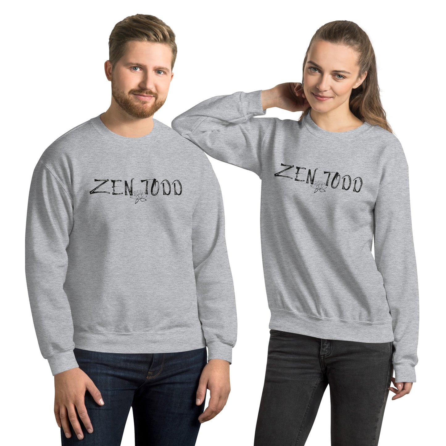 ZENTODD Black Print Sweatshirt