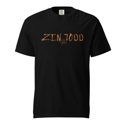 ZENTODD Orange Print heavyweight t-shirt