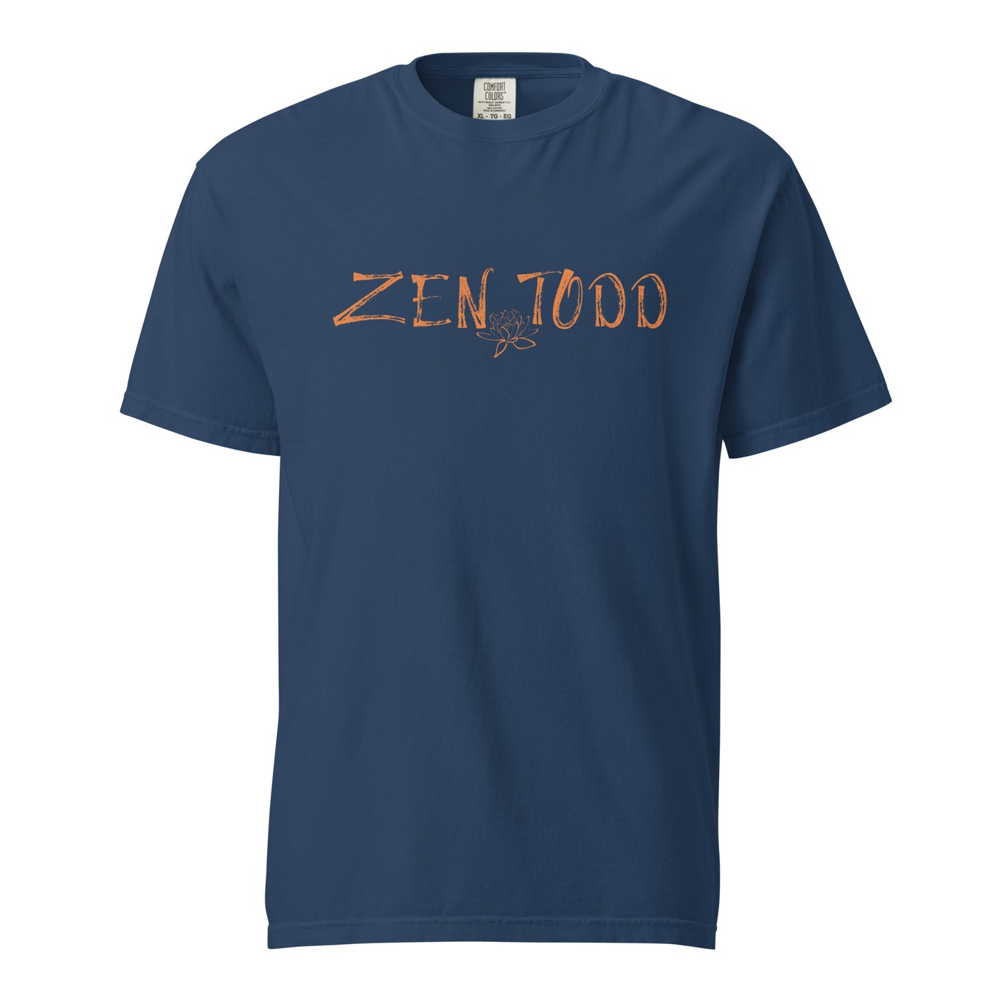 ZENTODD Orange Print heavyweight t-shirt