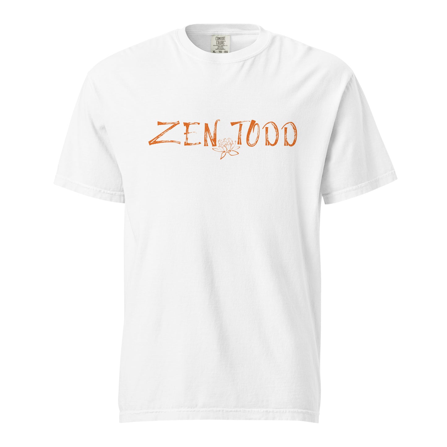 ZENTODD Orange Print heavyweight t-shirt