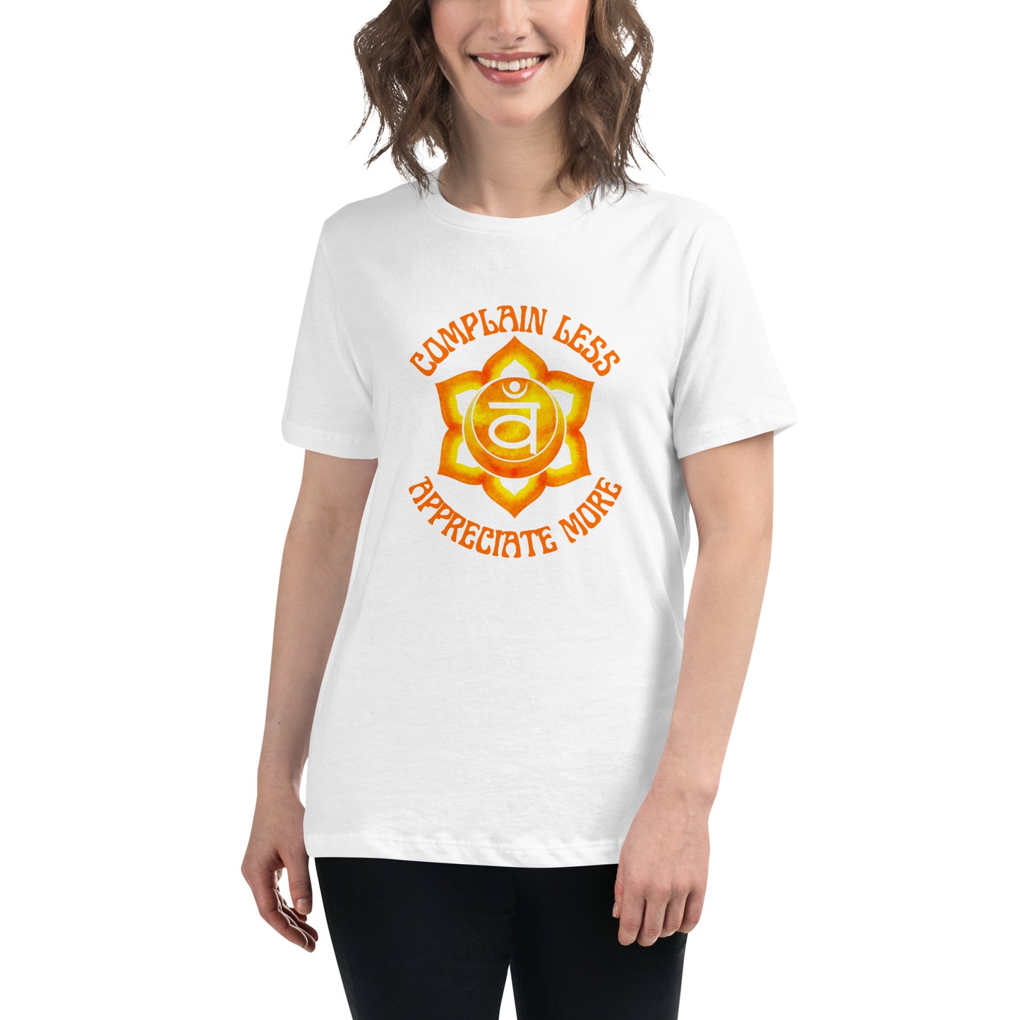 Complain Less Sacral Chakra Women's Relaxed T-Shirt